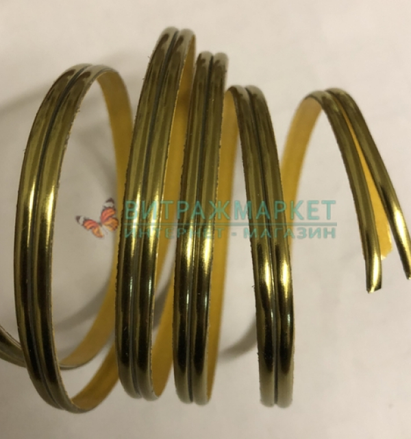 Свинцовая лента Decra Led Brass 3 мм/2х25 м (латунь, глянцевое золото)
